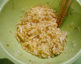 糖質制限！ふわふわ白菜お好み焼き作り方3写真
