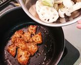たっぷりキノコと蓮根鶏炒め作り方4写真