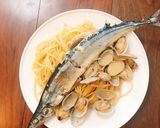 秋秋刀魚と浅利の和風クリームソース作り方5写真