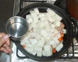 鶏もも肉と大根の鍋♪簡単鶏がらスープ作り方7写真