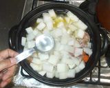 鶏もも肉と大根の鍋♪簡単鶏がらスープ作り方8写真