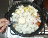 鶏もも肉と大根の鍋♪簡単鶏がらスープ作り方9写真