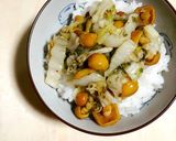 ごはんのおともに。白菜漬となめこ作り方4写真