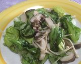 きのこ＆サラダ菜のバター炒め♪♬作り方7写真