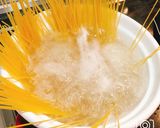 お吸い物で簡単！しめじのスープパスタ作り方4写真