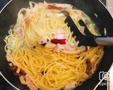 お吸い物で簡単！しめじのスープパスタ作り方9写真