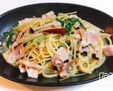 お吸い物で簡単！しめじのスープパスタ作り方11写真