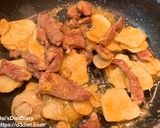豚肉とキクイモの味噌炒め作り方2写真
