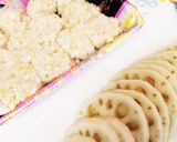 簡単！レンコンの鶏挽肉挟み照り焼き作り方2写真