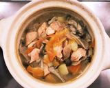 サーモンときのこの白味噌鍋作り方5写真