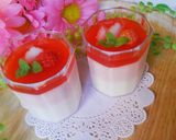 簡単♪♪可愛い❤牛乳プリン苺ムース作り方14写真