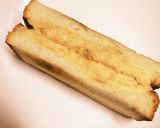 ごま昆布で明太ポテサラチーズトースト♪作り方3写真