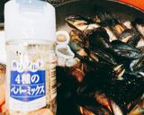 ムール貝とイカの香りソルト炒め作り方4写真