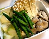 キノコたっぷり鳥手羽うどん作り方3写真