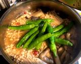 キノコたっぷり鳥手羽うどん作り方5写真