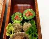 赤飯　こにぎり　秋弁当　詰め方作り方3写真
