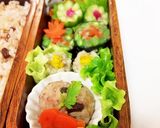 赤飯　こにぎり　秋弁当　詰め方作り方6写真