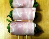 おでん種♪春菊のベーコン巻き♪作り方1写真