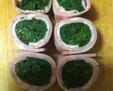 おでん種♪春菊のベーコン巻き♪作り方2写真