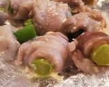レンジで♡豚肉のアスパラ巻き❁*+作り方4写真