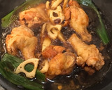 手羽元と根菜の素揚の旨辛ダレ漬け作り方6写真