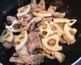 豚ロースと蓮根の旨辛生姜焼き作り方5写真