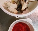 鯵ひもでたっぷりキノコのトマト炒め煮作り方2写真