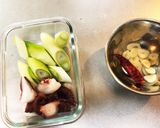 長ネギとタコのアヒージョ作り方1写真