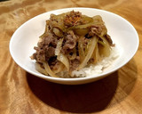 玉ねぎ多め、我が家のつゆだく牛丼作り方8写真