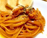 初めての有頭えびのトマトクリームパスタ作り方29写真