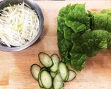 韓国料理屋さん風☆グリーンサラダ作り方1写真