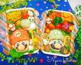 スーパーマリオ『マリオ&ヨッシー』弁当★作り方16写真