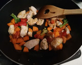 彩野菜と鶏むね肉の塩だれ炒め作り方3写真