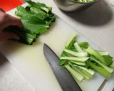 青梗菜とハムのお浸し作り方1写真