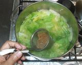 だし無し白菜味噌汁♪簡単基本の味噌汁作り方8写真