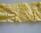 薄焼き卵のバラ(キャラ弁おかず）作り方3写真