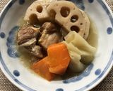 豚バラ肉とレンコンのスープ煮作り方11写真