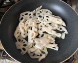 蓮根と銀杏のコチュジャン炒め作り方1写真
