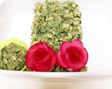 よもぎご飯 八角紅茶煮豚弁当　詰め方作り方2写真
