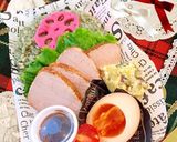 よもぎご飯 八角紅茶煮豚弁当　詰め方作り方10写真