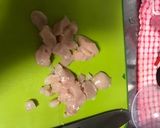 鶏ササミで親子丼作り方2写真