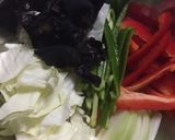木耳入り☆豚肉と野菜の甘酢あん作り方3写真