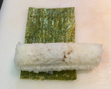寿司型・模様巻き(サンタ2個だけお弁当)作り方8写真