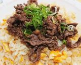 お肉をのせて♪満腹♪満足♪チャーハン♪作り方4写真