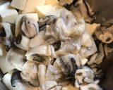 牡蠣と雑穀米のじんわり巾着煮作り方3写真
