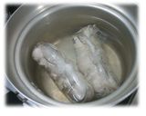 食べ方色々お家で簡単★トリハムロール♪作り方2写真