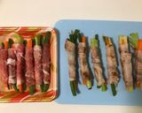 ブロッコリーの茎・人参・いんげんの肉巻き作り方6写真
