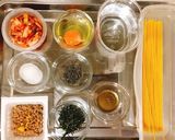 一人暮らしの簡単キムチ納豆パスタ作り方1写真
