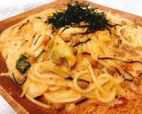 一人暮らしの簡単キムチ納豆パスタ作り方6写真