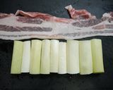 簡単！豚バラ薄切りで波波ねぎま☆焼き鳥風作り方1写真
